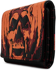 LOUNGEFLY Halloween II Michael Myers Pumpkin Trifold Wallet
