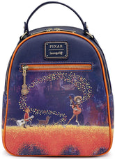 Loungefly Coco Marigold Bridge BlueOrange Mini Backpack