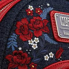 Loungefly Capt America 80th Anniversary Sheild Blue-Red Mini Backpack