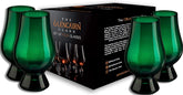 Green Glencairn Whisky Glass, Set of 4 in 4 Pack Gift Carton
