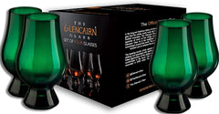 Green Glencairn Whisky Glass, Set of 4 in 4 Pack Gift Carton