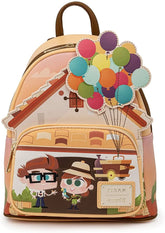 LOUNGEFLY Disney Pixar Up Working Buddies Womens Double Strap Shoulder Bag Purse