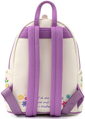 LOUNGEFLY Disney Tangled Tower Scene Womens Double Strap Shoulder Bag Purse