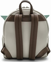 LOUNGEFLY Star Wars Baby Yoda The Mandalorian Double Strap Shoulder Bag Purse
