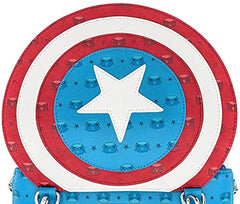 Loungefly Captain American Shield Crossbody Bag
