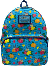LOUNGEFLY x Pokemon Squirtle Flower All Over Print Mini Backpack