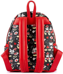 LOUNGEFLY Disney Mickey and Minnie Heart Hands Womens Double Strap Shoulder Bag Purse