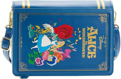 LOUNGEFLY Alice in Wonderland Book Convertible Crossbody Bag