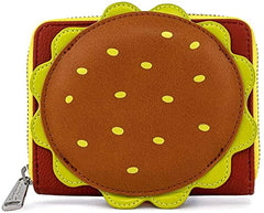 LOUNGEFLY x Nickelodeon Spongebob Plankton Krabby Patty Zip Wallet