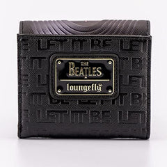 LOUNGEFLY The Beatles Let It Be Vinyl Record Faux Leather Wallet