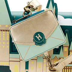 LOUNGEFLY Harry Potter Golden Hogwarts Crossbody Bag