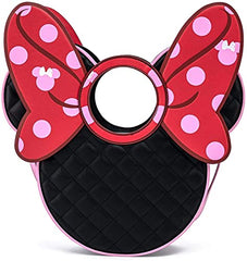 Loungefly Disney Minnie Mouse Quilted Pink Polka Dot Bow Crossbody Bag