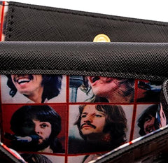 LOUNGEFLY The Beatles Let It Be Vinyl Record Faux Leather Wallet