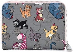 LOUNGEFLY Disney Cats Faux Leather Zip Around Wallet