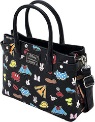 LOUNGEFLY X Disney Sensational 6 Outfits AOP Crossbody Bag
