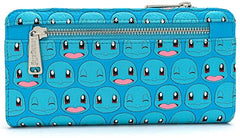 LOUNGEFLY x Pokemon Squirtle Faces Faux-Leather Flap Wallet