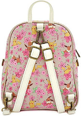 LOUNGEFLY x Pokemon Eevee and Pikachu Allover-Print Convertible Mini Backpack