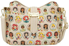 LOUNGEFLY Pop! - Disney Princess Circles - Crossbody Bag Purse Handbag