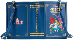LOUNGEFLY Alice in Wonderland Book Convertible Crossbody Bag