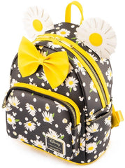 LOUNGEFLY Disney Minnie Mouse Daisies Womens Double Strap Shoulder Bag Purse
