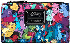 LOUNGEFLY Disney Aristocats Jazzy Cats Faux Leather Flap Wallet