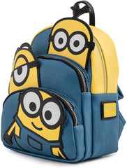 LOUNGEFLY Minions Triple Minion Bello Womens Double Strap Shoulder Bag Purse