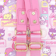 LOUNGEFLY Sanrio Hello Kitty Kawaii Convertible Double Strap Shoulder Bag Handbag Purse