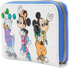 LOUNGEFLY Disney Mousercise Zip Around Wallet