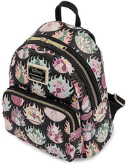 Loungefly Disney Villains Pastel Flames All Double Strap Shoulder Bag