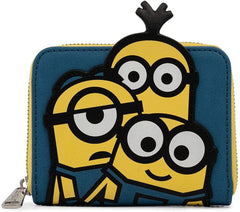 LOUNGEFLY Triple Minion Zip Around Wallet
