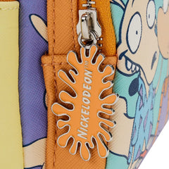 LOUNGEFLY Nickelodeon Nick 90's Color Block Double Strap Shoulder Bag