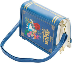 LOUNGEFLY Alice in Wonderland Book Convertible Crossbody Bag