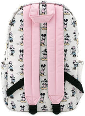 LOUNGEFLY Pastel Minnie Mickey Nylon Backpack Standard