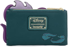 LOUNGEFLY Disney Villains Ursula Crystal Ball Flap Wallet