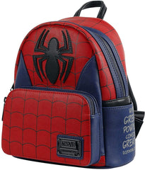 LOUNGEFLY Marvel SpiderMan Classic Cosplay Womens Double Strap Shoulder Bag Purse