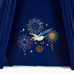 Loungefly The Little Mermaid Ariel Fireworks Dark Blue Mini Backpack