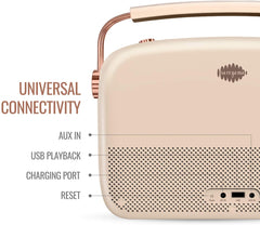 Saregama Carvaan 2.0 Portable Digital Music Player - Sound by Harman/Kardon (with 20,000 Songs) (with WiFi, Rose Gold Color)