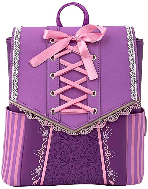 LOUNGEFLY Disney Tangled Rapunzel Cosplay Double Strap Shoulder