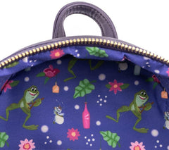 LOUNGEFLY Disney Princess and the Frog Tiana's Place Womens Double Strap Shoulder Bag Purse