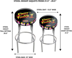 ARCADE1UP Legacy Stool Adjustable Height 21.5 inches to 29.5 inches