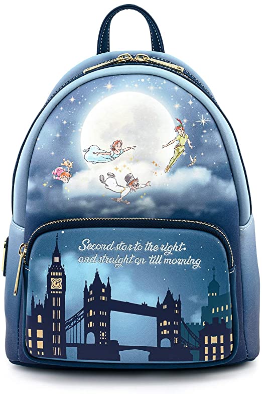 Loungefly peter pan second 2024 star glow mini backpack