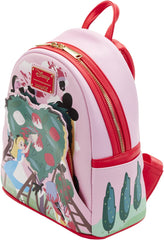 Loungefly Disney Aiw Painting The Roses Red Mini Backpack