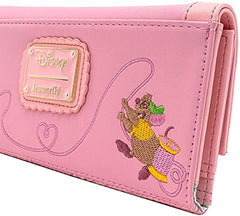 LOUNGEFLY Disney Cinderella 70th Anniversary Dress Flap Wallet