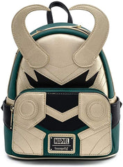LOUNGEFLY Marvel Loki Classic Cosplay Womens Double Strap Shoulder Bag Purse