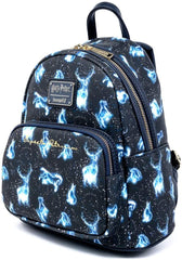 LOUNGEFLY Harry Potter Expecto Patronus All Over Print Womens Double Strap Shoulder Bag Purse Brand: Loungefly