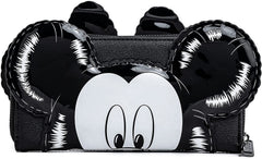 DISNEY MICKEY & MINNIE MOUSE BALLOON COSPLAY ZIP AROUND WALLET