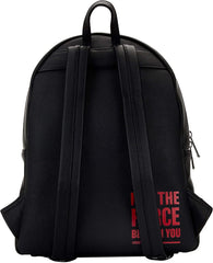 LOUNGEFLY Star Wars Trilogy 2 Triple Pocket Womens Double Strap Shoulder Bag Purse