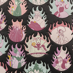 Loungefly Disney Villains Pastel Flames All Double Strap Shoulder Bag