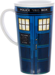 Se7en20 Doctor Who Ceramic Tardis Police Box Tumbler 13th Doctor 12oz