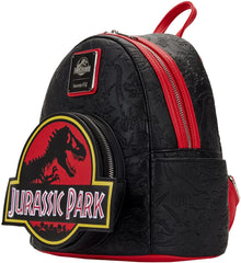 LOUNGEFLY Jurassic Park Logo Womens Double Strap Shoulder Bag Purse